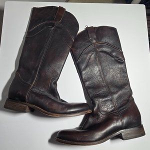 Justin Boots Dark Brown Heeled Boots